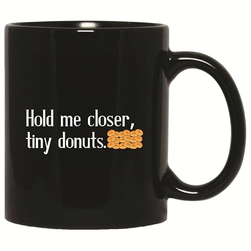 Tazas De Café 330Ml, Postre Abrázame Más Cerca Donut Pequeño Dulces Repostería Amantes De La Comida Humor Taza De Desayuno Personalizada Taza De Té Para Café Y Té Mujer Oficina