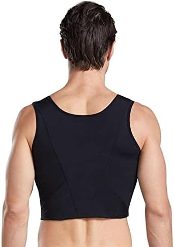 Telusu Men’s Slim Underwear Compression Corset Back Support Chest Binder Trans Crop Upper Shapewear Tank Top Trimmer (Color : Black, Size : X-Large) Telusu Men’s Slim Underwear Compression Corset Back Support Chest Binder Trans Crop Upper Shapewear Tank Top Trimmer (Color : Black, Size : X-Large)