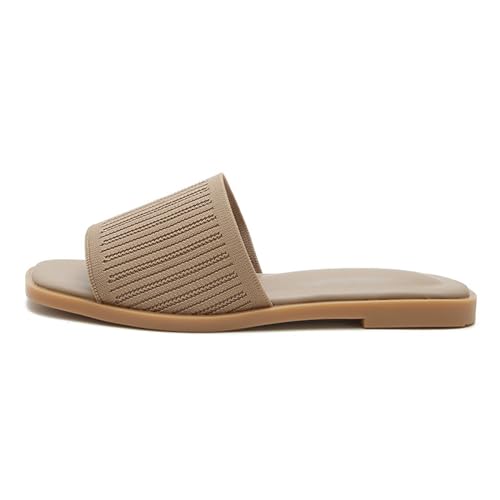 Tongs Basic Plain MMRTDJDR pour l'été en abricot
