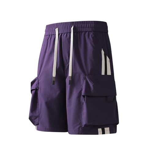 Short de sport en soie glacée haut confort coupe ample
