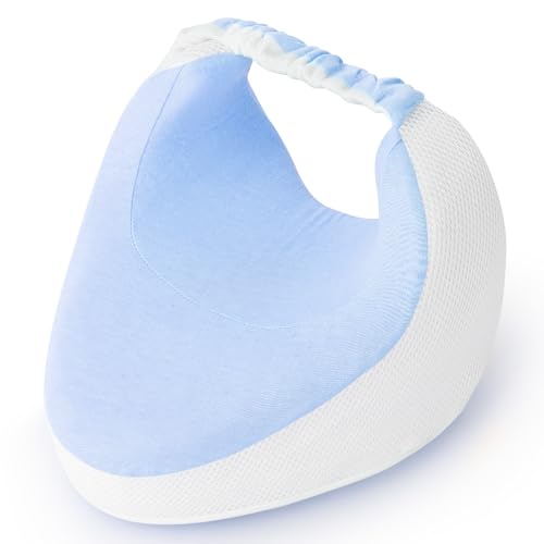 SEPSCO Almofada pernas dormir lado, almofada Ergoflex joelhos entre viscoelástico alinhadora ortopédica almofada ergonómica com alças ajustáveis para grávidas alivia a dor nas costas anca cíática