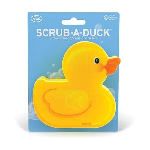 Genuine Fred, Scrub-A-Duck, Kitchen Sponge, Yellow