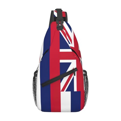 Hawaii Flag Print Lightweight Sling Small Shoulder Bag - Chic Cross Chest Bag With Adjustable Strap
