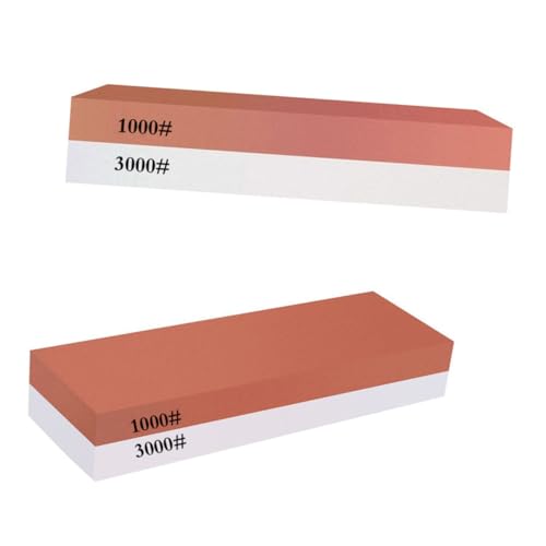 Toyvian 両面白?玉砥石 番 中砥仕上げ 包丁研ぎ器 キッチン用耐摩耗シャープナー 家 レストラン対応 多機能刃物研磨