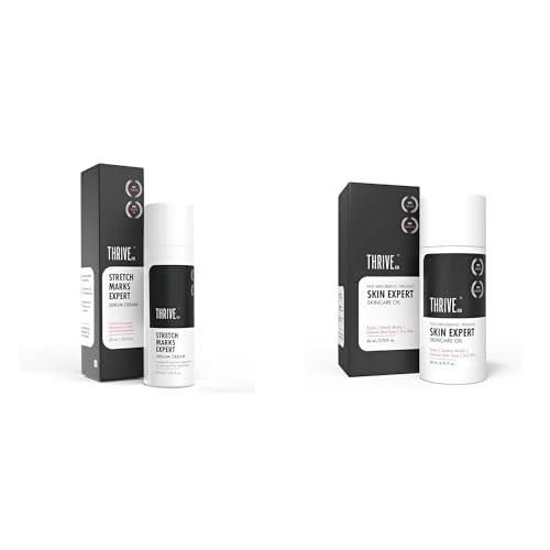 ThriveCo Stretch Marks combo | Prevents & Fades Stretch Marks | For Scars, Dry Skin & Uneven Skin Tone | With Striover™, Squalane, Rosehip & Mahua Oil |For Men & Women