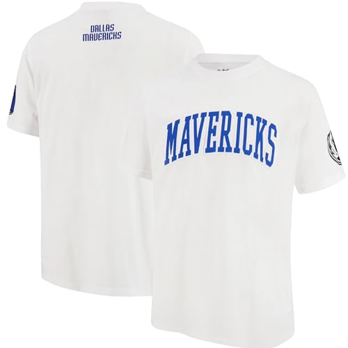 Ultra Game NBA Official Mens Super Soft Bold Graphics T-Shirt Dallas Mavericks White Large