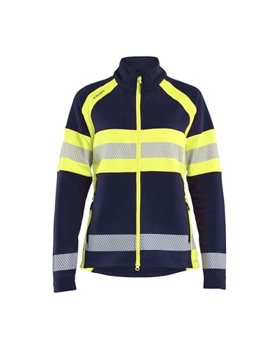 Veste de travail micropolaire haute-visibilité femme pour rester au chaud sur le chantier