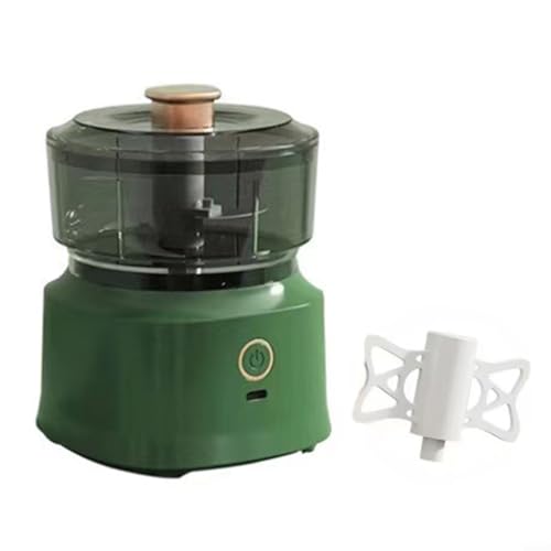Mini hachoir à viande électrique conçu pour un traitement rapide d'une variété d'aliments (vert)