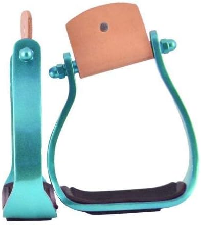 Showman Color Coated Angled Aluminum Stirrups