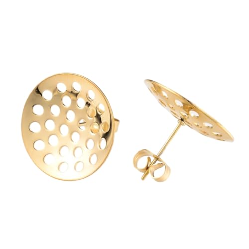 LiQunSweet 20 Pcs Brass Teardrop CZ Stud Earring Findings – DIY Jewelry Making Supplies With Loop For Dangles - View #11