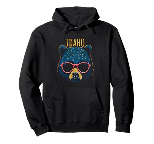 Idaho USA - Oso con gafas de sol Sudadera con Capucha