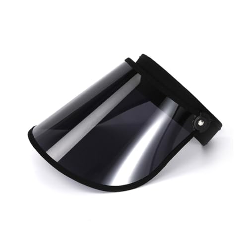 xbiez Unisex Adult Empty Top Hat Simple Outdoor Sports Visor Cap for Woman Teenagers Casual Transparent Cycling Camping Hat, Black, 5 1/8-5 3/8