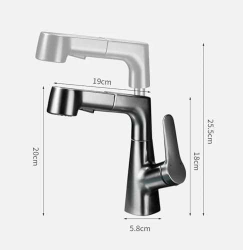 Robinetterie de lavabo au design moderne avec rotation 360