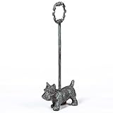 WEMPOLU Cast Iron Door Stopper with Handle, 4.88 Lbs Heavy Duty Metal Dog Door Stop, Distressed Blue…