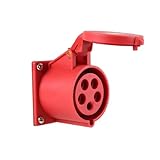 Industrial Plug and Socket 5 Holes 32A Docking Aviation Waterproof and dustproof Non-Explosion-Proof Connector Three-Phase Power(Concealed Socket)