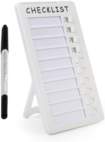 Dry Erase Chore Chart, Standable Whiteboard Checklist Board, Chor...