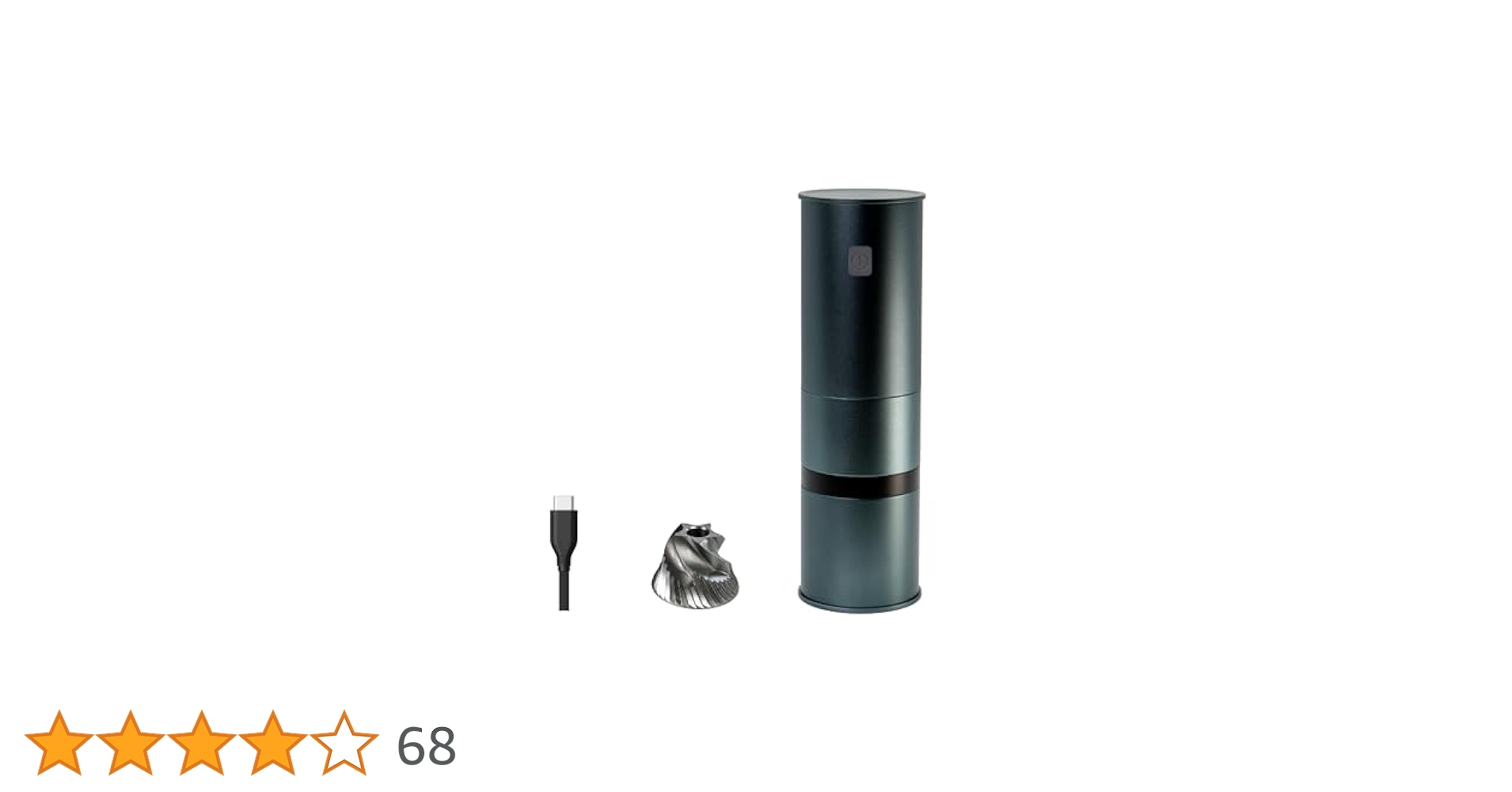miiCoffee PT1 ポータブルコーヒーグラインダーとタムパーとマット MiiCoffee PT1 Portable Electric Coffee Grinder