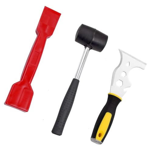 Wjelet Kit di strumenti per il montaggio di finestre, 13 in 1, con martello in gomma e strumento per la rimozione delle finiture delle finestre, perfetto per finestre con doppi vetri