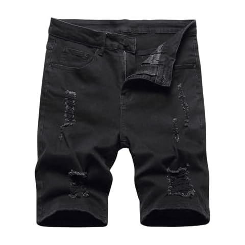 Verdusa Men's Distressed Denim Shorts Cover