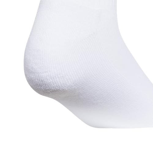 adidas Meias femininas 3 listras (3 pares) com compressão de arco para um ajuste seguro, Branco/verd