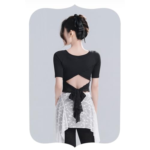 Camiseta de baile APGLSXY para práctica de escenario y ballet activo 7
