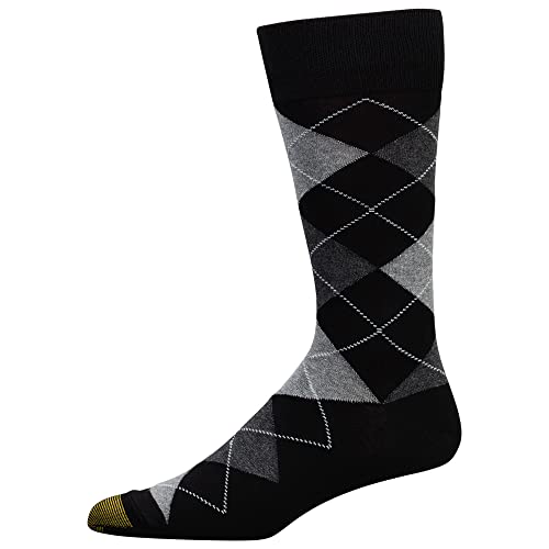 GOLDTOE Men's Carlyle Argyle Crew Dress Socks, 3-Pairs3