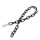 LALAFINA Catena Vintage Acrilico Nero Metallo Pantaloni per e in Punk Resistente alla Corrosione, Decorazione per, per Occasioni Casual e Viaggi