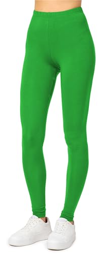 Merry Style Leggins Deportivos Mujer – Ropa Deportiva Mujer con Cintura Media, Leggings Flexibles, Suaves y Transpirables para Gimnasio, Pilates o Uso Diario MS10 143 (Verde, M)