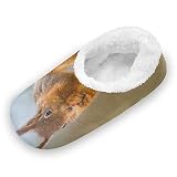 YOUJUNER Damen Hausschuhe Eichhörnchen Memory Schaum Slippers für Frauen Winter Warme Pantoffeln Geschlossene Haus Schuhe Bequeme Schlafzimmer Schuhe Baumwolleschuhe