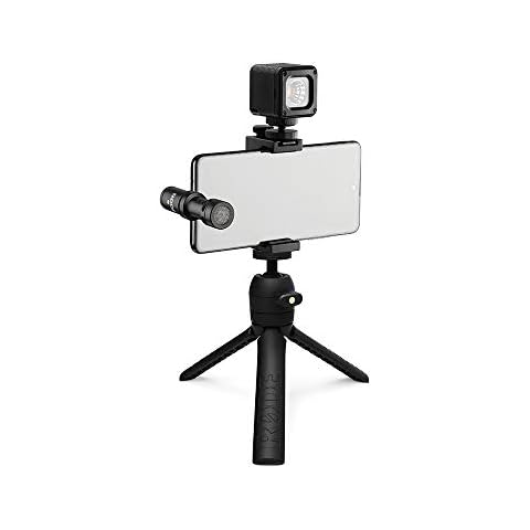RØDE Vlogger-Set Komplettpaket für mobiles Filmen mit hochwertigem Mikrofon, Stativ, LED-Licht und Zubehör für die Inhaltserstellung (für Smartphones mit USB-C-Anschluss) Cover