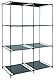 FORNOR 400142 Schwarze TNT-Leuchtwürfel 68,5 x 34,5 x 34,5 x H