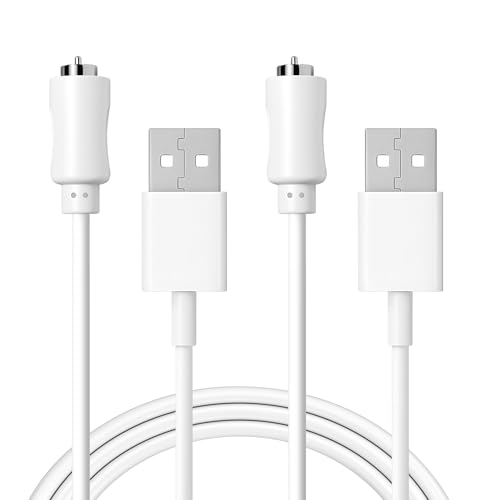 OVECIOPO 2PCS Rose Charger Magnetic Charging Cables USB Cables 2.7ft Magnetic DC Charger Cord for Quick Charging Replacement -1PinWhite