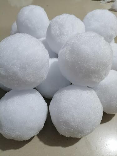 YYCRAFT 20pcs Jumbo Pom Poms Balls 2 Inch for Hobby Supplies and DIY Creative Crafts, Party Decorations,White