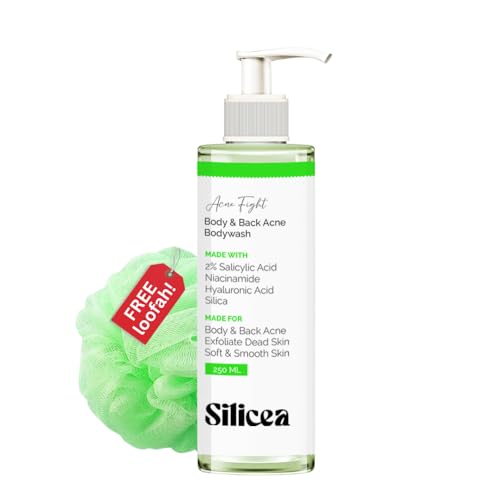 Image of Silicea 2% Salicylic Acid Body Wash With Niacinamide, Hyaluronic & Silica | Acne-Prone Skin, Anti-Aging & Exfoliation| For Men & Women | 250 ML
