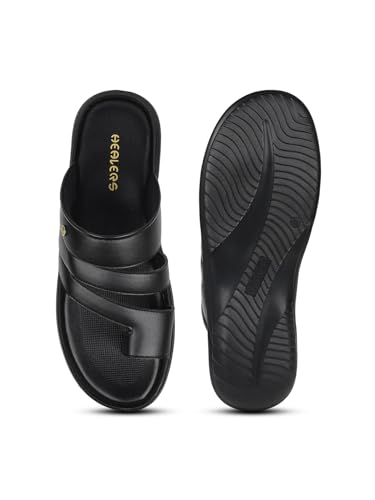 Image of Liberty Healers AOL-12 Casual Toe Ring Slipper For Men With PU Sole | Durable and Lightweight | Trendy Design | Comfortable and Soft Insole | Stylish Footwear and Cushioned Footbed