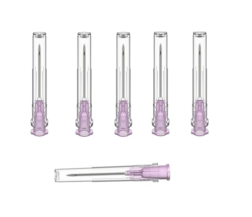 Image of 18 Gauge 1 Inch Needle (100 Pack), Sterile Disposable Injection Luer Lock Industrial Accessories Needles,Individually Wrapped