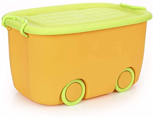 PARASNATH Polypropylene Rolling Storage Container Box (Yellowgreen Colour)- 25 Litre Large With Wheels Size (50X33X26 Cm) Launch offer Actual Price 1499, Rectangular (B09Q3BFQ5K) Amazon Price History, Amazon Price Tracker