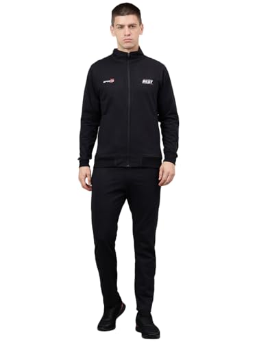 Image of Men's Winter Fleece Tracksuit | Zip-Up Sweatshirt & Track Pants, Soft Fleece Fabric, Warm 2-Piece Sportswear for Gym, Streetwear & Casual Wear |FTS-56