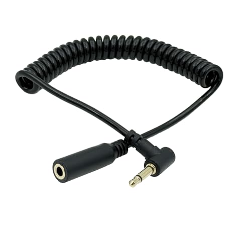 Cable de extensión mono 3.5mm ángulo recto 2 piezas miniatura 2