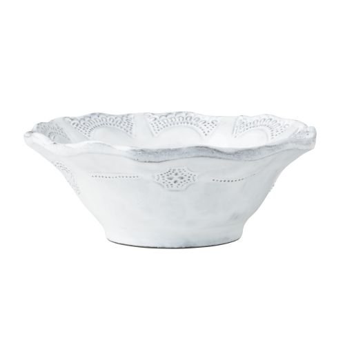 VietriIncanto Lace Cereal Bowl, White