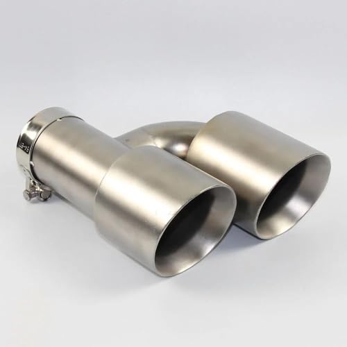 Silencieux de queue d'échappement en acier inoxydable double sortie type H