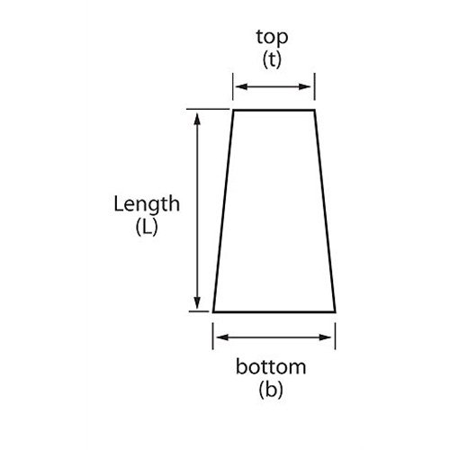 TapeCase Black, EPDM Stoppers, 1.313in b x 1.063in t x 1.000in L - 100 (Units/Package)