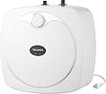YALICE Electric Tank Water Heater, 4 Gallons Under Sink Instant Hot Water Heaters, 1500W, 110-120V, Electric Mini Tank Water Heater Compact Design for RV, Kitchen, Food Truck, Wall or Floor Mounted