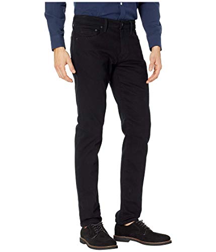 Mavi Jake Men's Regular Rise Slim Leg Jeans, Slim Fit Jeans for Men, Black Williamsburg, Black Men's Jeans, 33 x 304