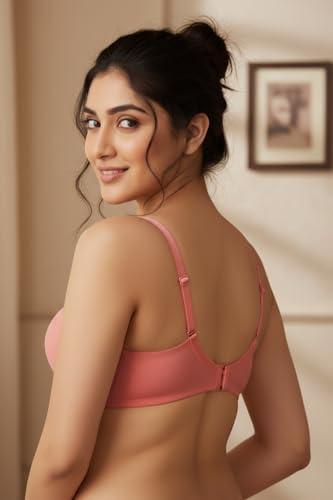 Image of Zivame Padded Non Wired 3 /4Th Coverage T-Shirt Bra - Orange