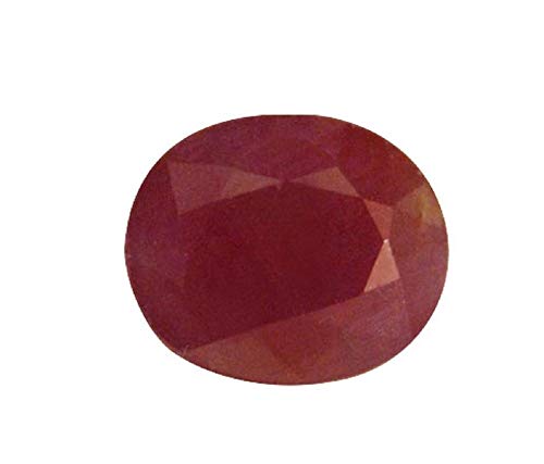 Rubis naturel 5,30 carats certifié en laboratoire, pierre Rashi Ratan précieuse