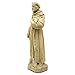 Vintage Saint Francis Statue: Solid Durable Stone with Distressed Texture. Perfect for Home Decor & Sealed for Outdoor Use. Handcrafted USA. (Old Stone/Beige)