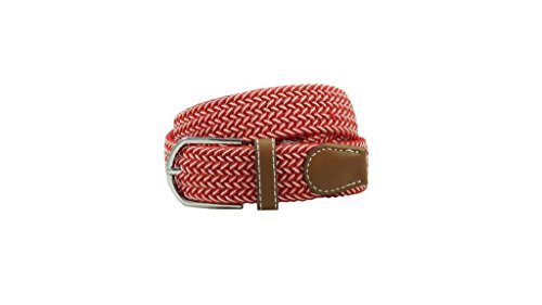 Image of The Tie Hub Unisex Stretchable Woven Fabric Belt | Adjustable, Hole-Free Design | Fits Up to 40 Inches Waist | Perfect for Casual & Formal Wear