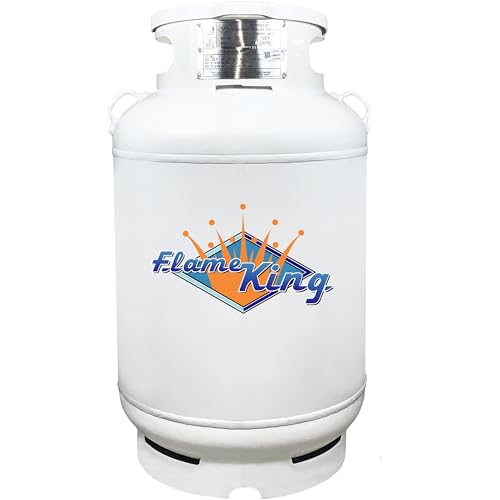 Flame King CYL200ASME 200-Pound ASME Propane Tank, Multi-Valves with Accurate Gas Level Gauge