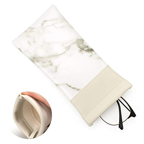 Vemiss 3 PACK Eyeglasses Pouch Squeeze Top Sunglasses Case with 3 Sets Cleaning Cloth - Thumbnail 5